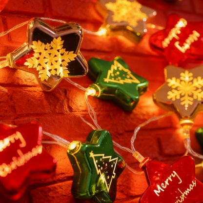 Christmas Electroplating Star Christmas Light LED String