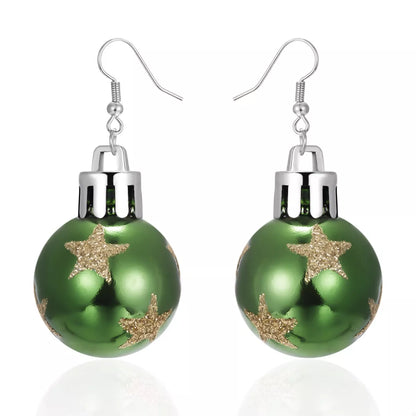 Christmas Ball Drop Earrings