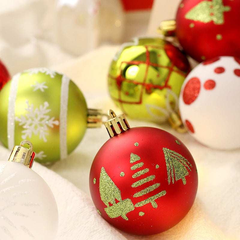 Christmas decorations 16 PCS Christmas Ball Decoration Christmas Tree Pendant Home Party Decoration
