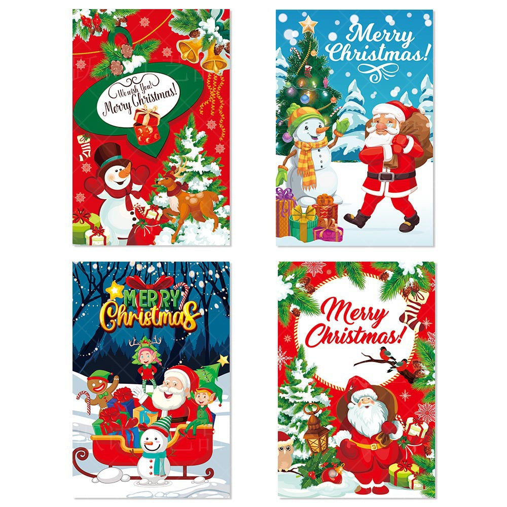 Christmas Decorative Wine Bottle Stickers Merry Christmas Party Red Wine Bottle Stickers