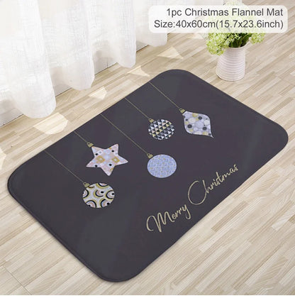 Santa Claus Christmas Door Mat – Outdoor Non‑Slip Welcome Rug for Festive Home Entryway Décor