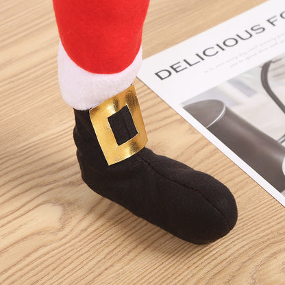 Christmas Table Corner Covers – Festive Belt Buckle Chair & Table Foot Decorations