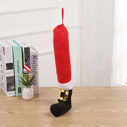 Christmas Table Corner Covers – Festive Belt Buckle Chair & Table Foot Decorations