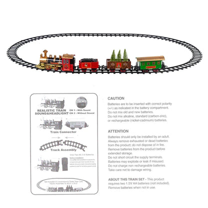 Christmas Village Train Set – Festive Holiday Railway Decoration for Winter Villages & Home Displays