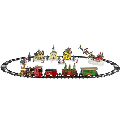 Christmas Village Train Set – Festive Holiday Railway Decoration for Winter Villages & Home Displays