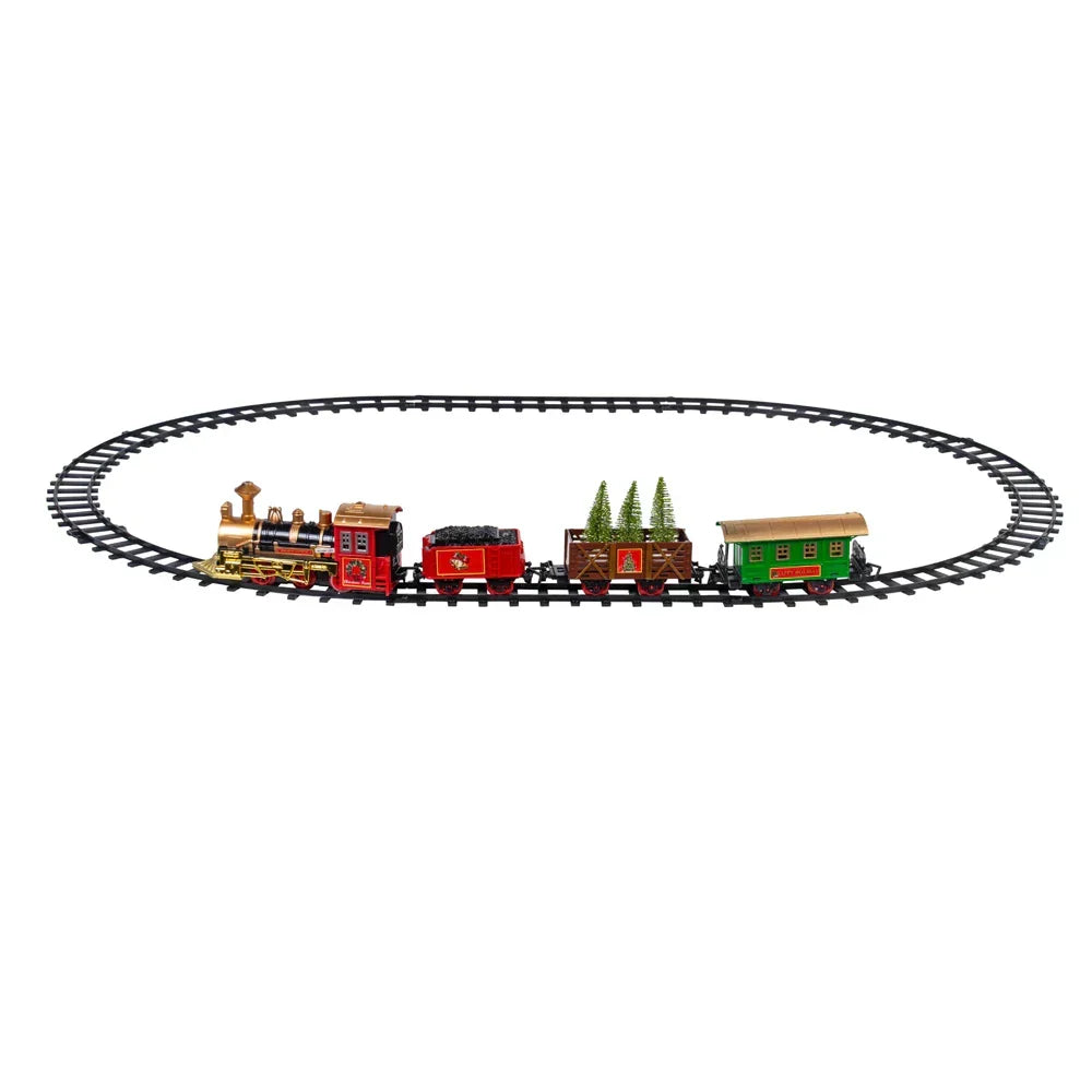 Christmas Village Train Set – Festive Holiday Railway Decoration for Winter Villages & Home Displays