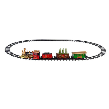 Christmas Village Train Set – Festive Holiday Railway Decoration for Winter Villages & Home Displays