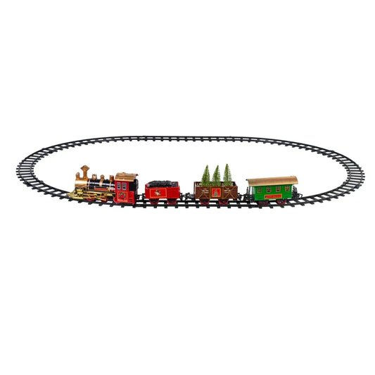 Christmas Village Train Set – Festive Holiday Railway Decoration for Winter Villages & Home Displays