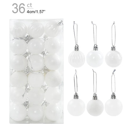 Christmas Ball Ornaments – 1 Box of Hanging Tree Pendants for Holiday Décor, Parties & Gifting