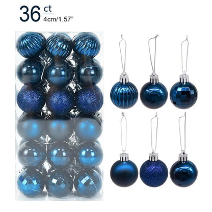 Christmas Ball Ornaments – 1 Box of Hanging Tree Pendants for Holiday Décor, Parties & Gifting