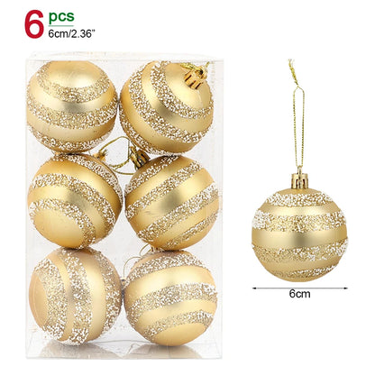 Christmas Ball Ornaments – 1 Box of Hanging Tree Pendants for Holiday Décor, Parties & Gifting