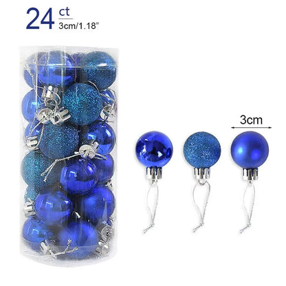 Christmas Ball Ornaments – 1 Box of Hanging Tree Pendants for Holiday Décor, Parties & Gifting