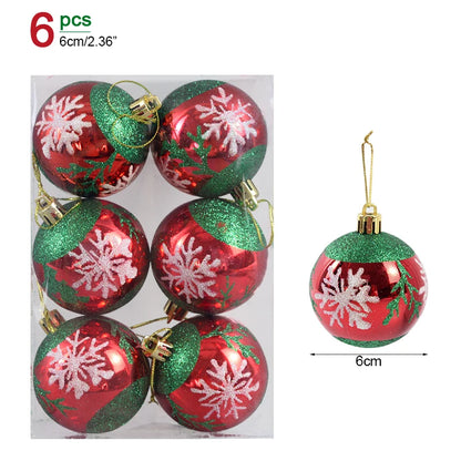 Christmas Ball Ornaments – 1 Box of Hanging Tree Pendants for Holiday Décor, Parties & Gifting