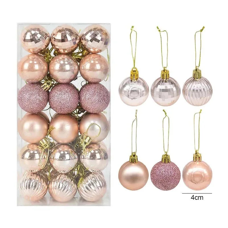 Christmas Ball Ornaments – 1 Box of Hanging Tree Pendants for Holiday Décor, Parties & Gifting
