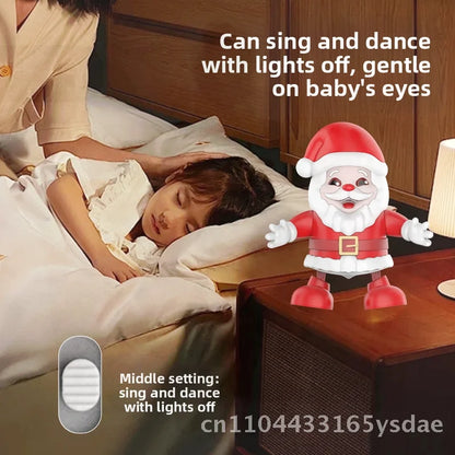 Electric Dancing Santa Claus Doll – 18CM Battery‑Operated Christmas Tree Decoration with Music & Gift Box