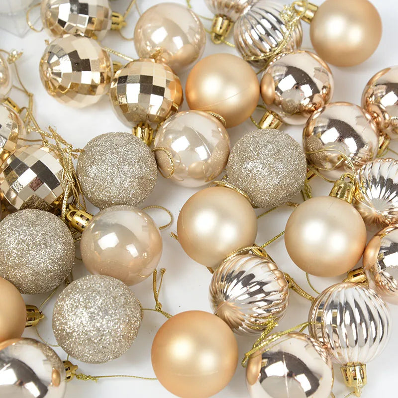 Christmas Ball Ornaments – 1 Box of Hanging Tree Pendants for Holiday Décor, Parties & Gifting
