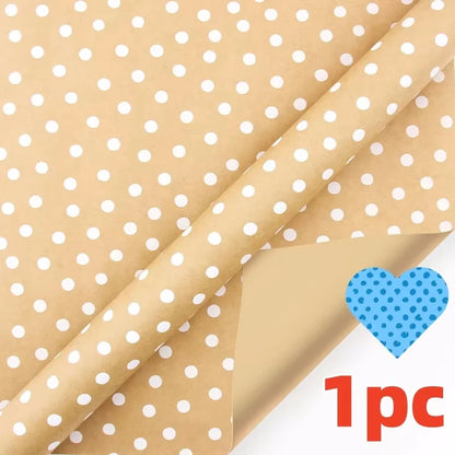 Christmas Gift Wrapping Paper Roll – Snowflake & Tree Pattern (16.9" × 590") Eco‑Friendly Holiday Packaging for Presents