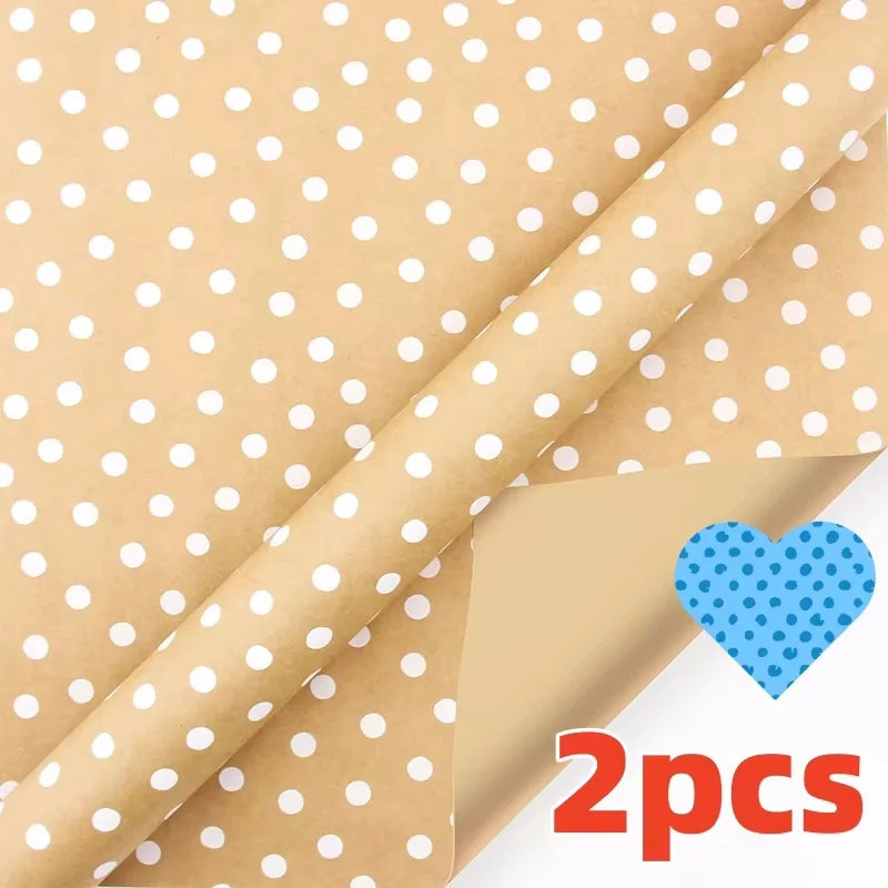 Christmas Gift Wrapping Paper Roll – Snowflake & Tree Pattern (16.9" × 590") Eco‑Friendly Holiday Packaging for Presents