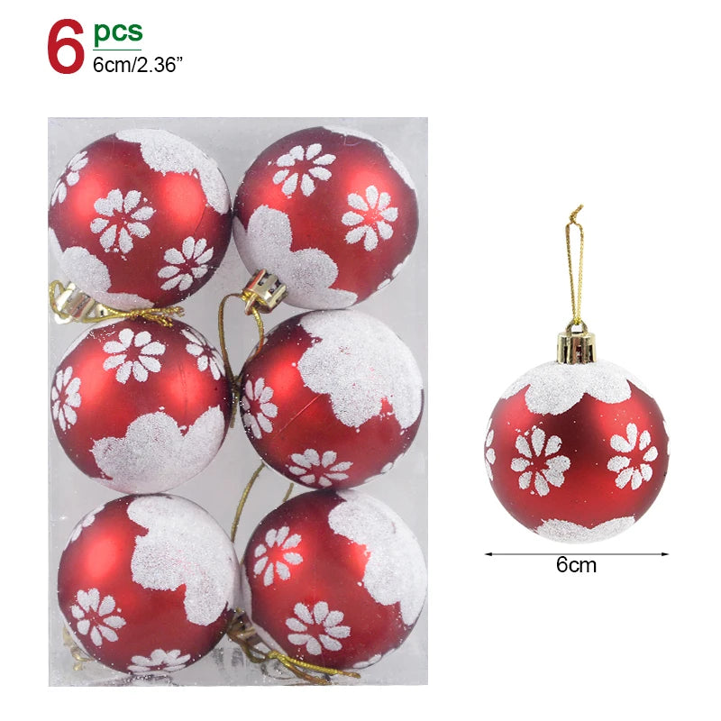 Christmas Ball Ornaments – 1 Box of Hanging Tree Pendants for Holiday Décor, Parties & Gifting