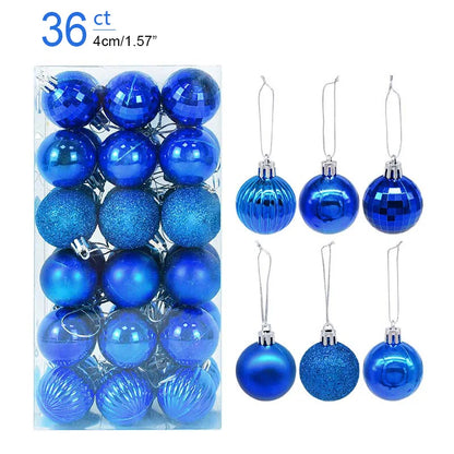 Christmas Ball Ornaments – 1 Box of Hanging Tree Pendants for Holiday Décor, Parties & Gifting