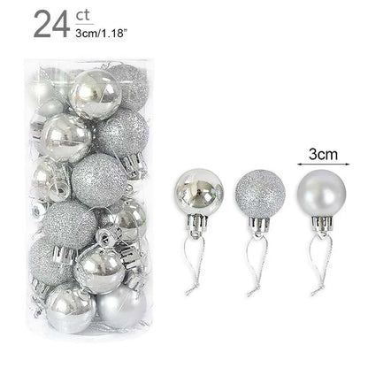 Christmas Ball Ornaments – 1 Box of Hanging Tree Pendants for Holiday Décor, Parties & Gifting