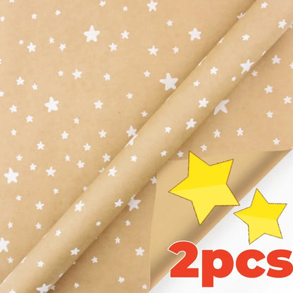 Christmas Gift Wrapping Paper Roll – Snowflake & Tree Pattern (16.9" × 590") Eco‑Friendly Holiday Packaging for Presents