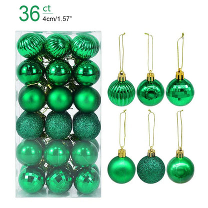 Christmas Ball Ornaments – 1 Box of Hanging Tree Pendants for Holiday Décor, Parties & Gifting