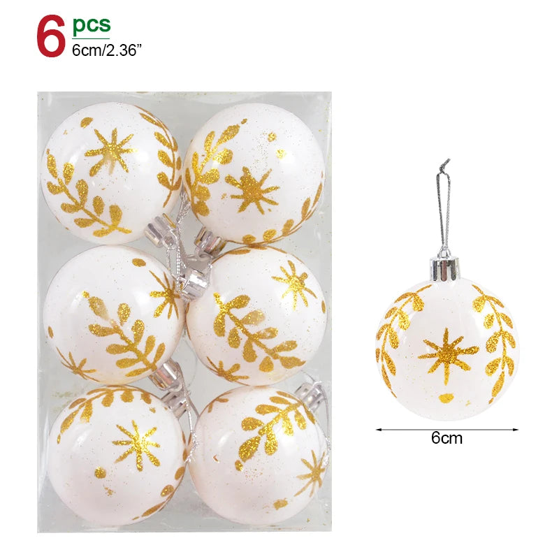 Christmas Ball Ornaments – 1 Box of Hanging Tree Pendants for Holiday Décor, Parties & Gifting