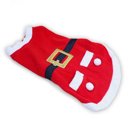 Shiny Velvet Pet Christmas Coat – Premium Holiday Outfit for Dogs & Cats