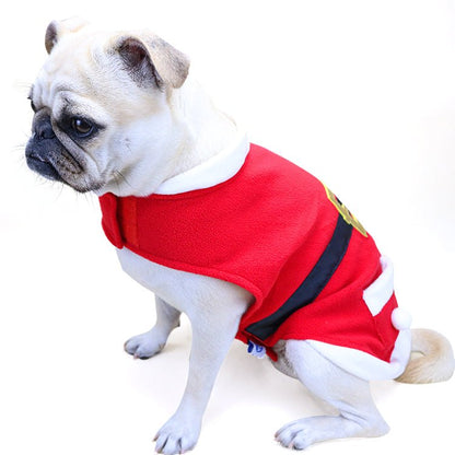 Shiny Velvet Pet Christmas Coat – Premium Holiday Outfit for Dogs & Cats