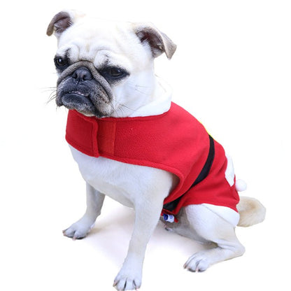Shiny Velvet Pet Christmas Coat – Premium Holiday Outfit for Dogs & Cats