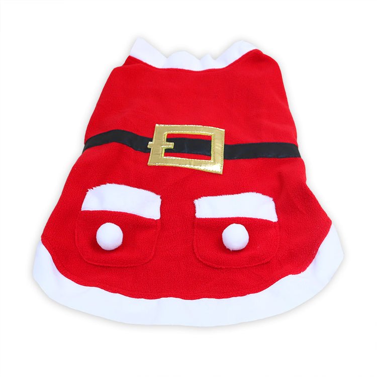 Shiny Velvet Pet Christmas Coat – Premium Holiday Outfit for Dogs & Cats