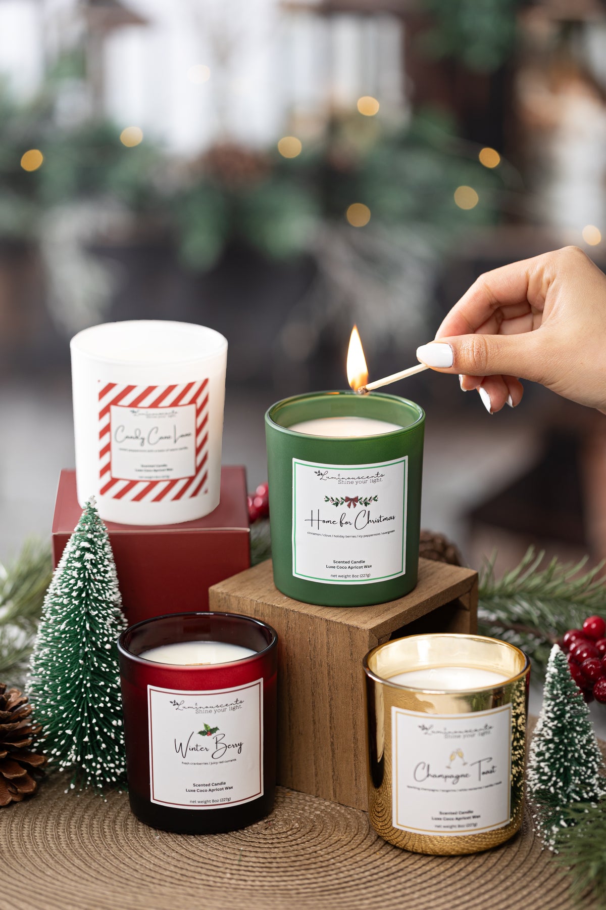 Home For Christmas Candles