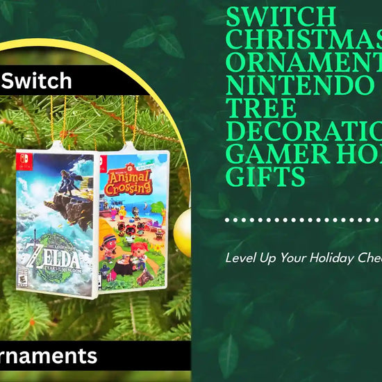 Switch Christmas Ornaments &ndash; Nintendo Switch Tree Decorations &amp; Gamer Holiday Gifts by@Outfy