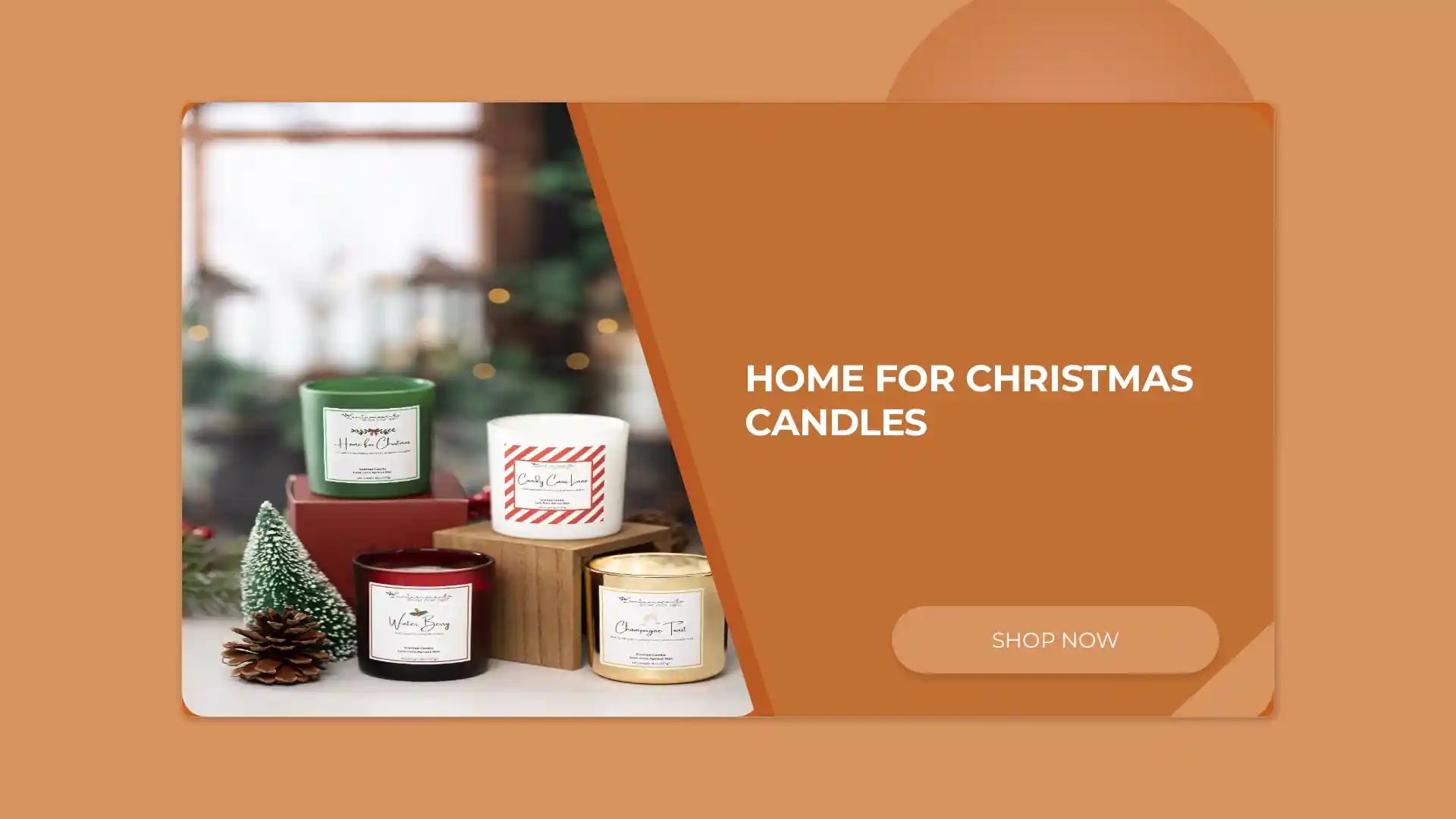 Home For Christmas Candles by@Outfy
