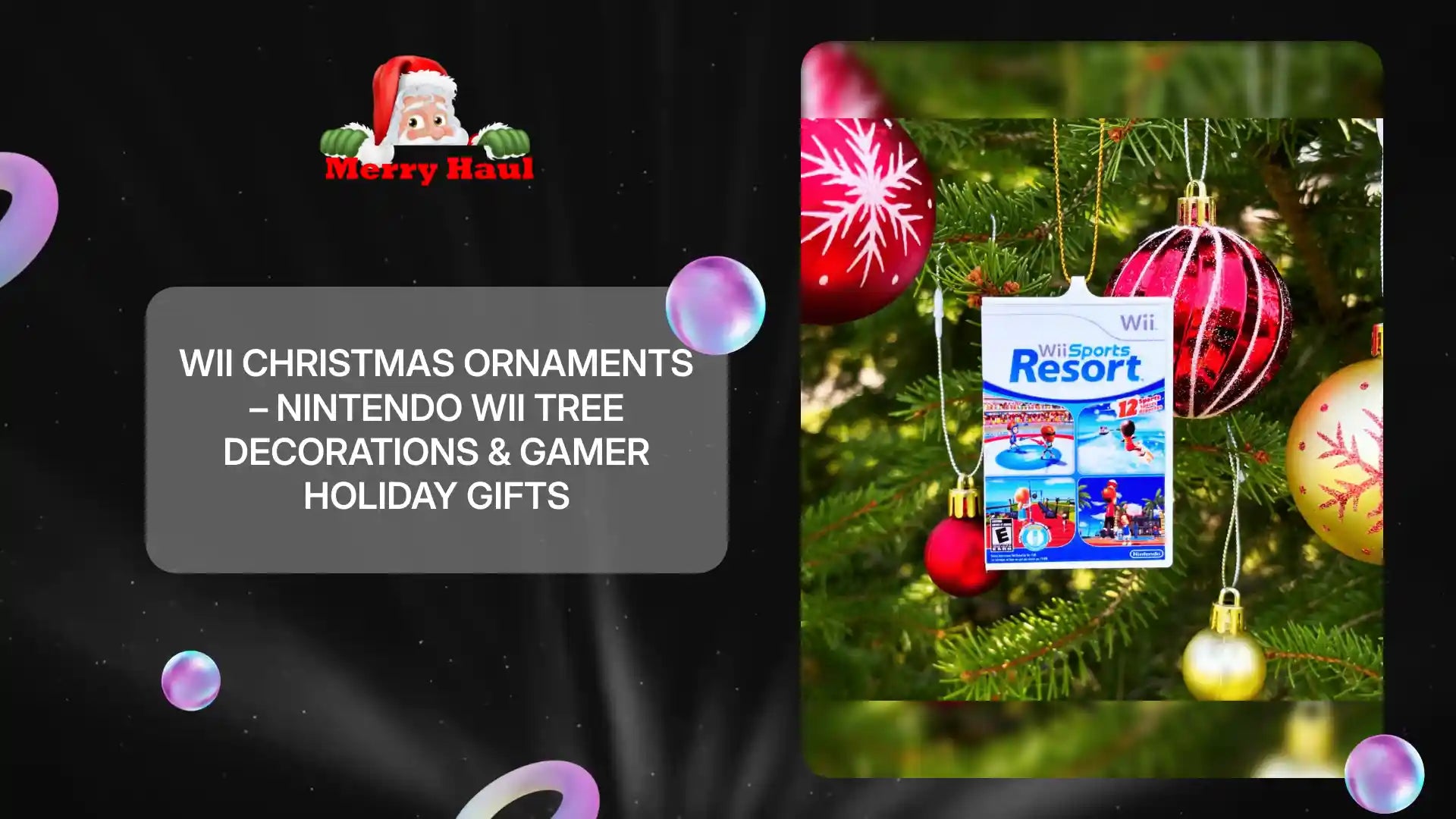 Wii Christmas Ornaments &ndash; Nintendo Wii Tree Decorations & Gamer Holiday Gifts by@Outfy