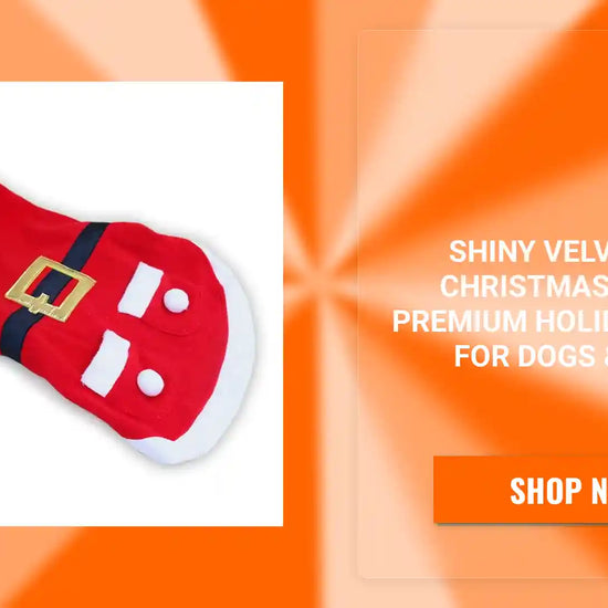 Shiny Velvet Pet Christmas Coat &ndash; Premium Holiday Outfit for Dogs &amp; Cats by@Outfy
